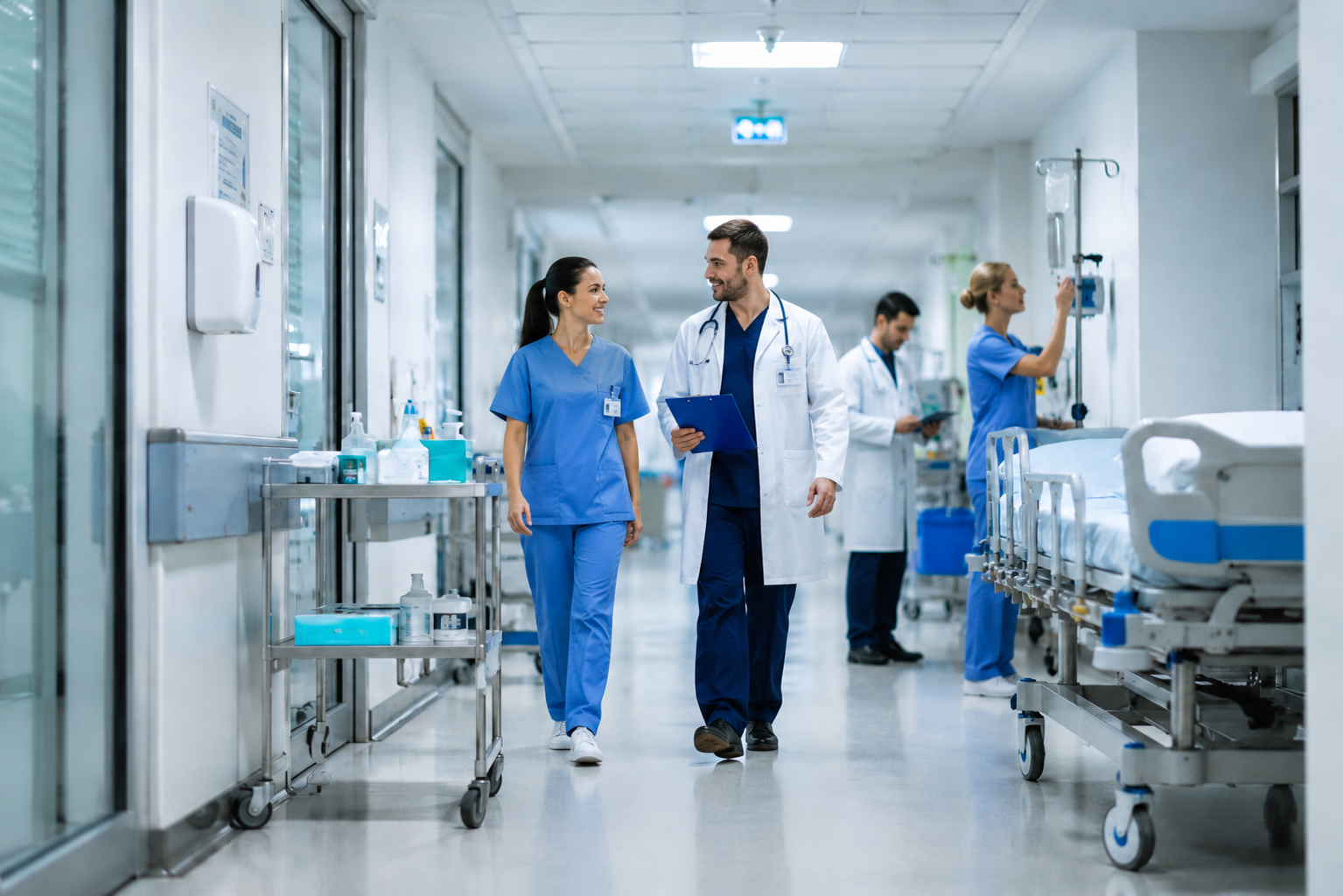 Krankenhäuser und Kliniken – Pflegepersonal auf Station